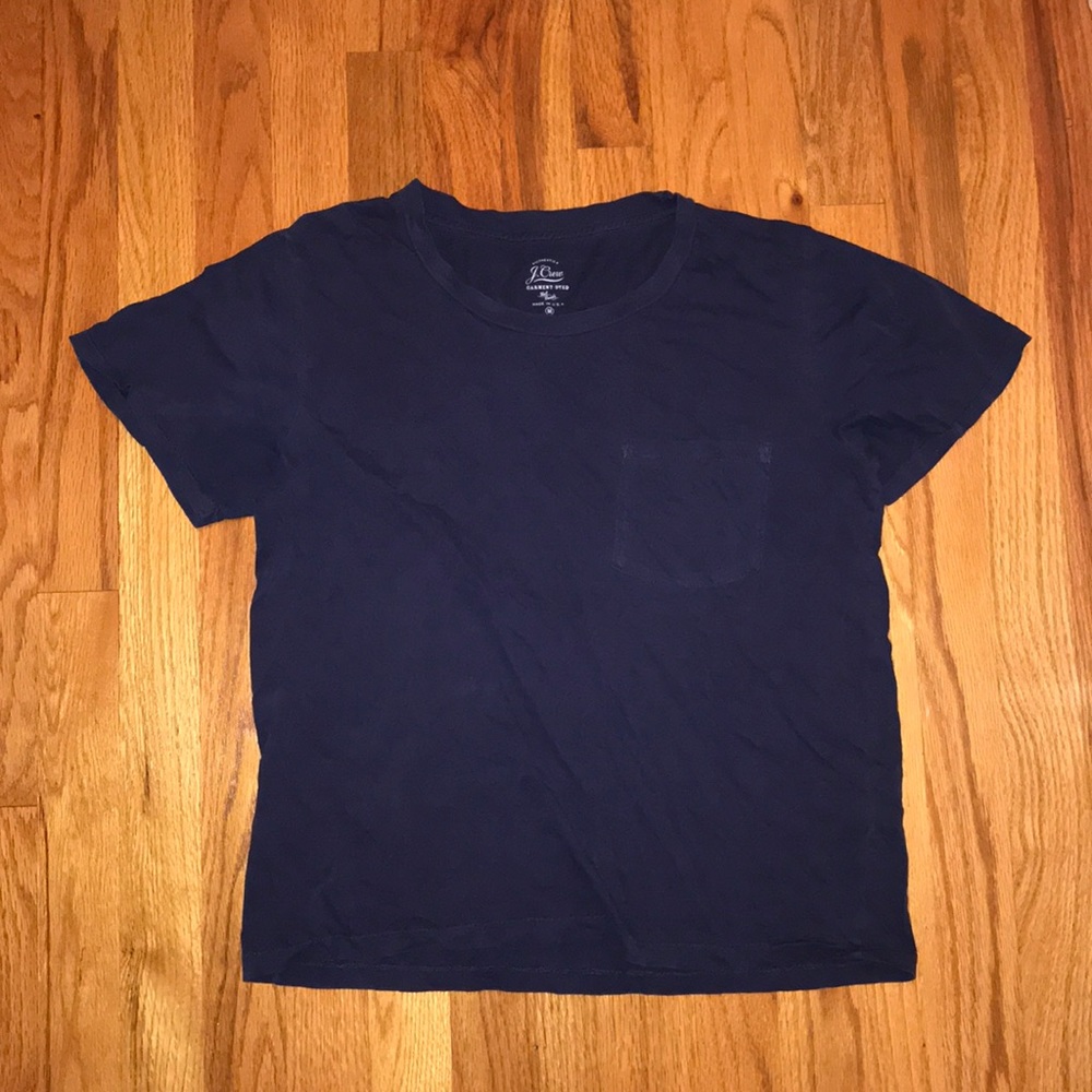 J. Crew navy pocket tee